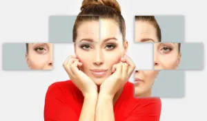 A women relishing in her new smooth skin